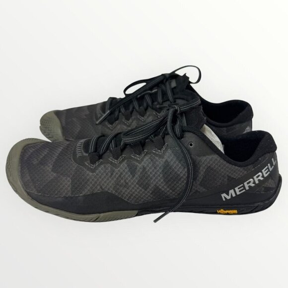 Merrell Shoes - MERRELL Vapor Glove 3 Womens Barefoot Performance Lightweight Hiking Shoes Black